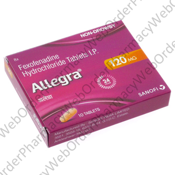 Allegra (Fexofenadine HCL) - 120mg (10 Tablets) P1