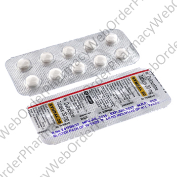 Symbal (Duloxetine Hydrochloride) - 20mg (10 Tablets) P1